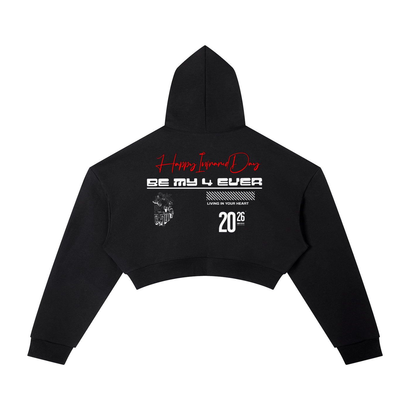 Infrared Day x Cropped Hoodie