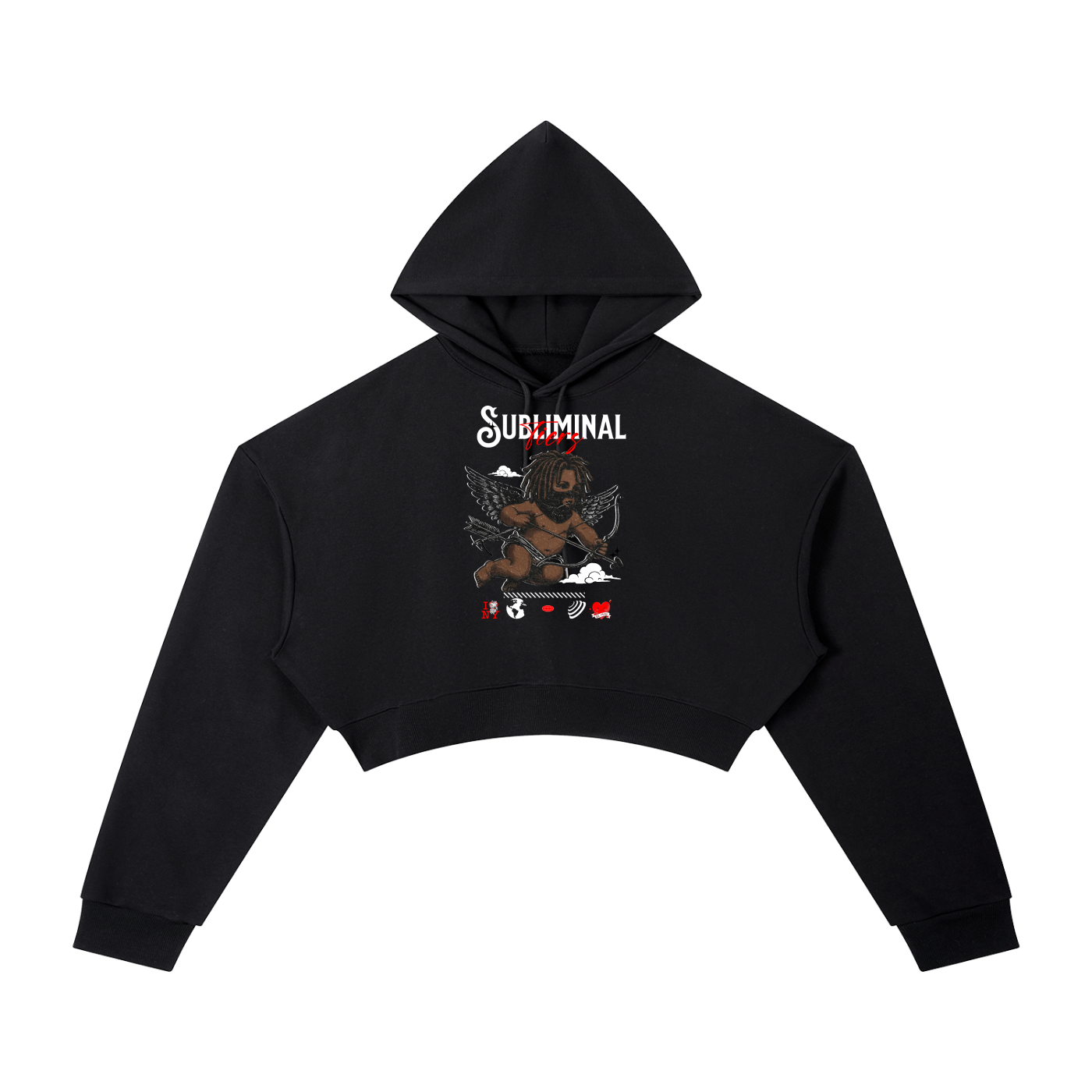 Infrared Day x Cropped Hoodie