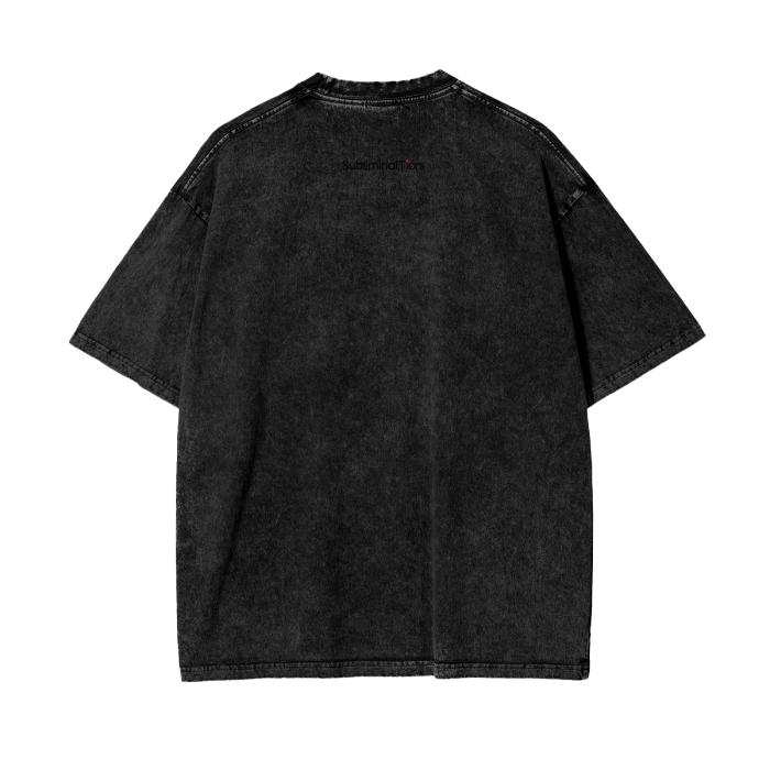 Backpack Rap Culture Oversized Snow Wash T-Shirt