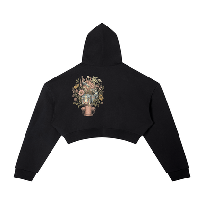 Your Flowers Essential Cropped Hoodie