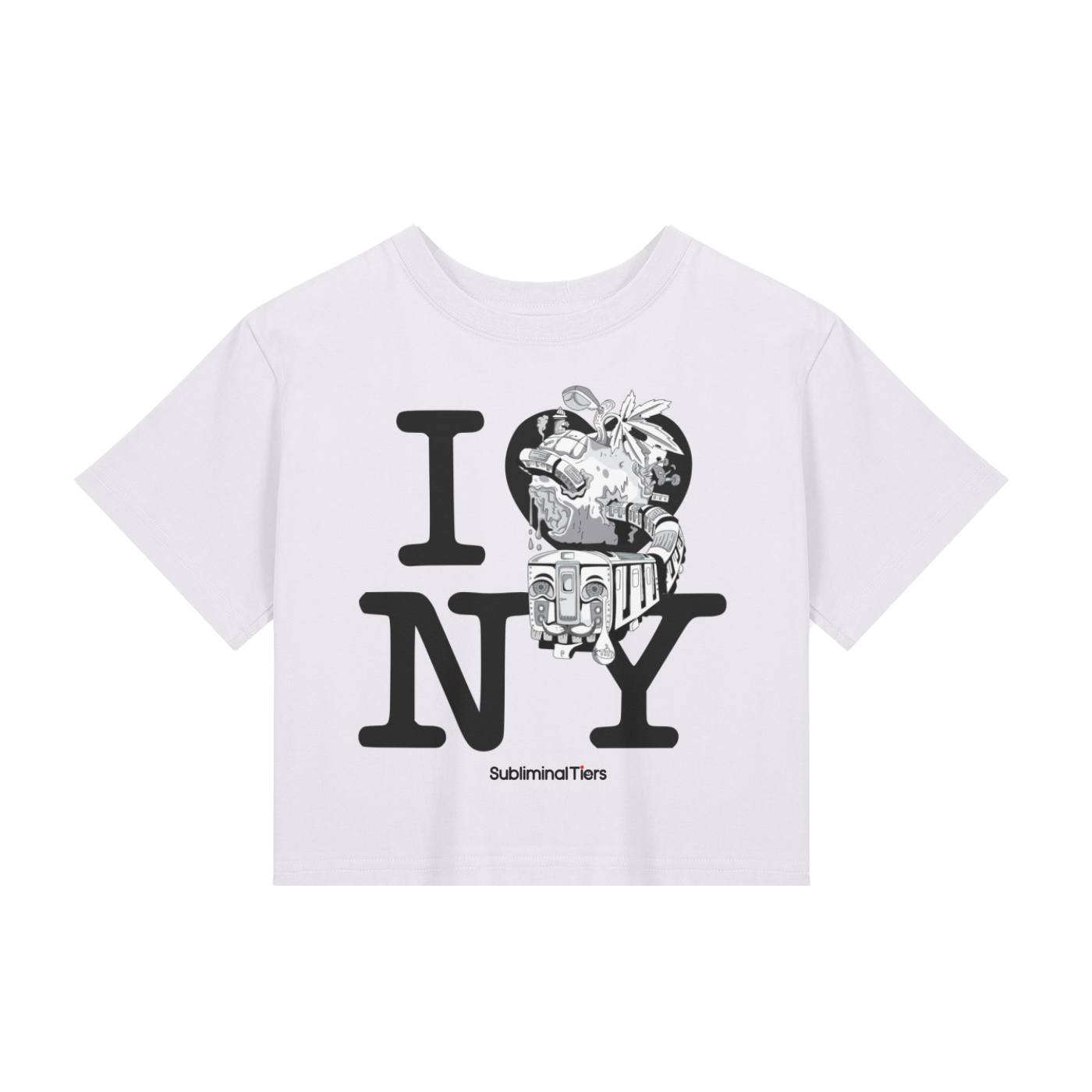 SubTiers Seamless Crop Top x WHT — “I ♡ NY” Remix