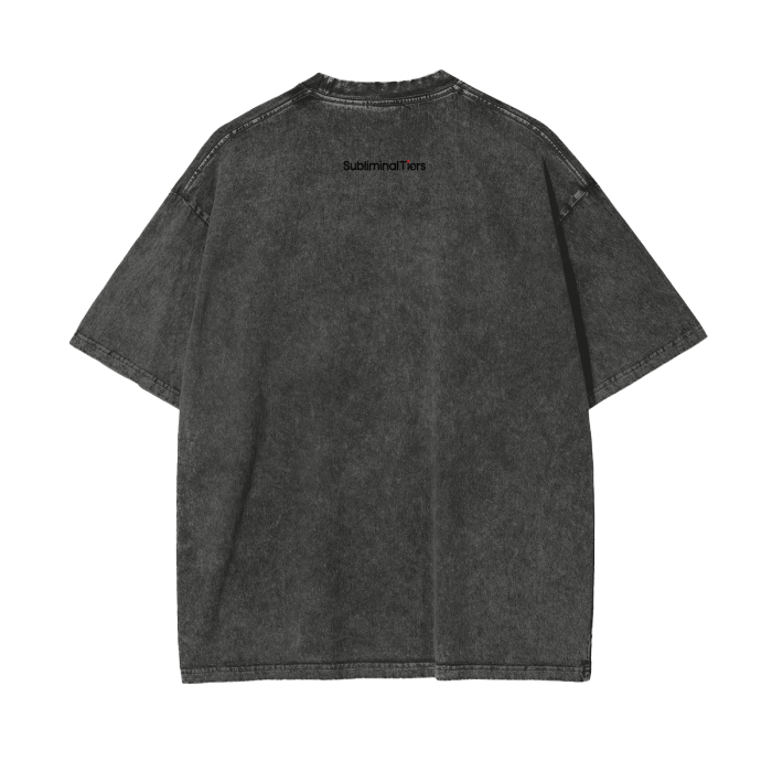 Backpack Rap Culture Oversized Snow Wash T-Shirt
