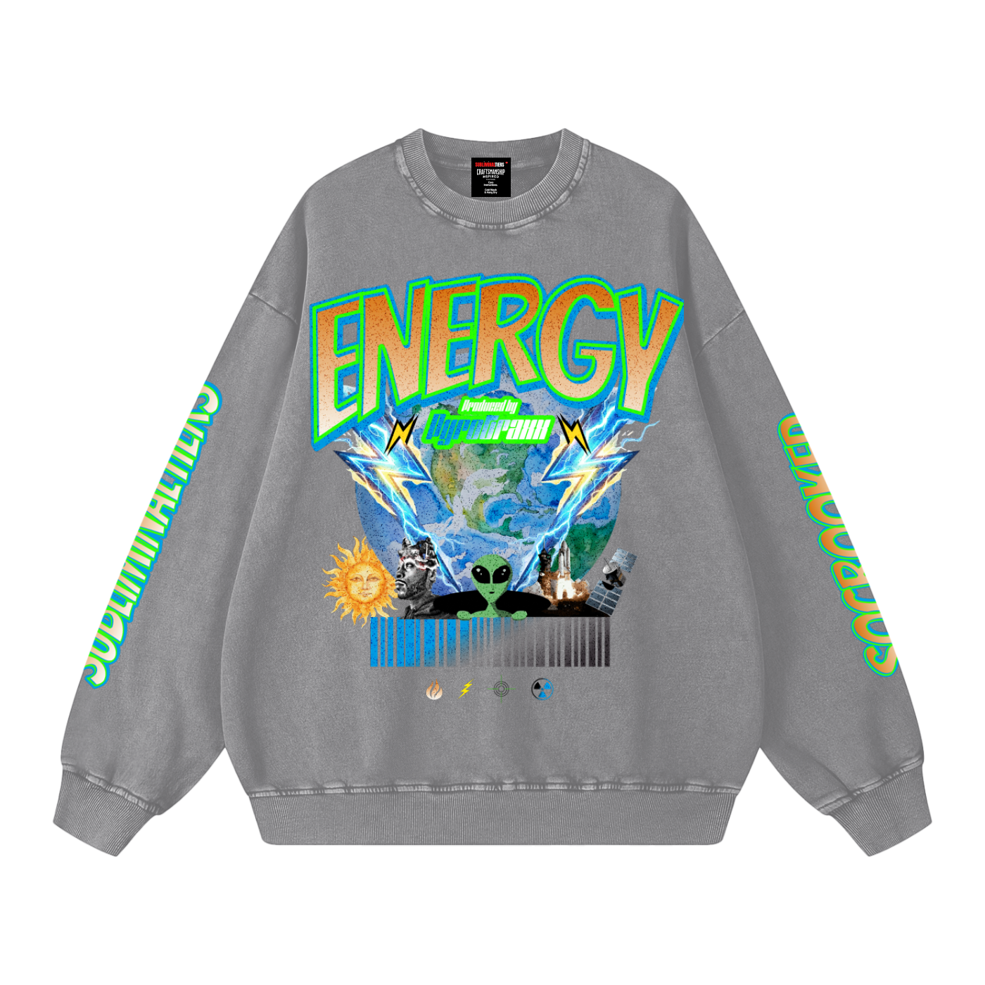 SUB-CROOKED X ENERGY Oversized Sweatshirt