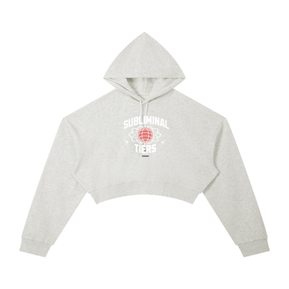 Your Flowers Essential Cropped Hoodie