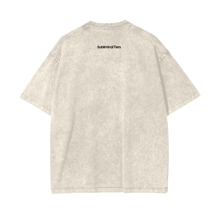 Backpack Rap Culture Oversized Snow Wash T-Shirt