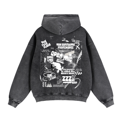 Infrared Day x Open Mic Double Zip Fleece Hoodie