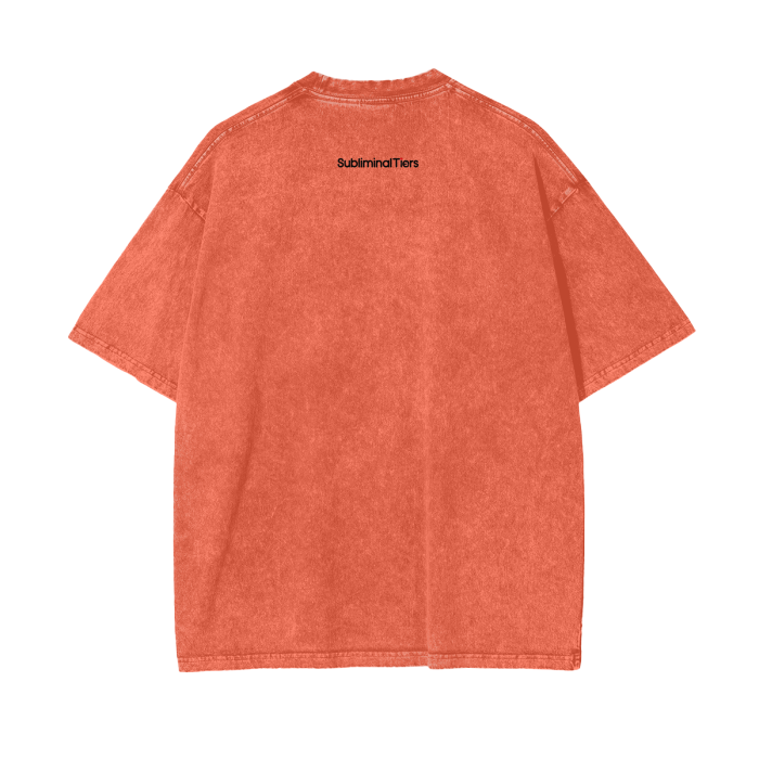 Backpack Rap Culture Oversized Snow Wash T-Shirt
