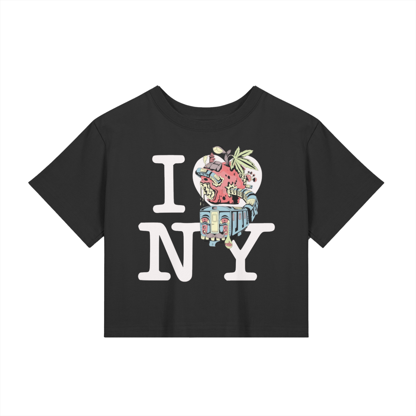 SubTiers Seamless Crop Top x CLR “I ♡ NY” Remix
