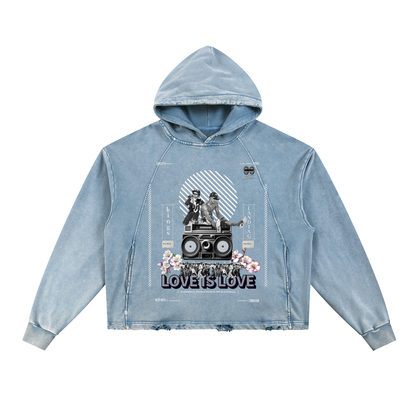 Love is Love x Keep it 2Virgils Denim Wash Hoodie – SubliminalTiers