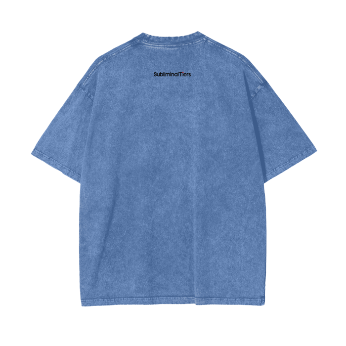 Backpack Rap Culture Oversized Snow Wash T-Shirt