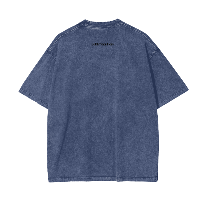 Backpack Rap Culture Oversized Snow Wash T-Shirt